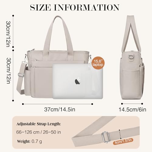 TEUEN Handtasche Damen Mittelgroß, Leichte Henkeltaschen Nylon Tote Bag mit Reißverschluss Damen-Umhängetasche Shopper Crossbody Schultertaschen für Arbeit Reisen Büro Einkaufen Schule