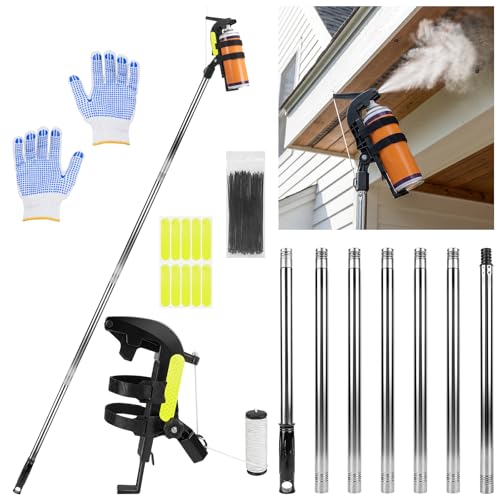 2.8 m Sprühdosen Verlängerungsstangen Adapter Verlängerungsstab für Spraydose Sprühkopf-Adapter für hohe Wände & schwer erreichbare Stellen einfache Montage kompatibel mit gängigen Sprühdosen