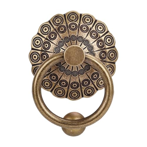 QIXCXAZ Elegante aldaba para puerta de valla de estilo rústico con tornillo, manija decorativa para puerta, estilo retro, fácil de instalar, para