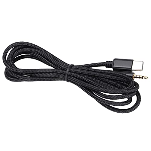 Upgraded Type C to 2.5mm Headphone Cable, 1.5m, 4x20 Core OFC Braided Audio Cable, 24K Gold Plugs, Black - Image 4