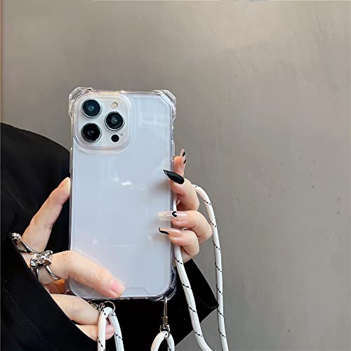 Coque antichoc pour iPhone 13 acrylique transparent de luxe