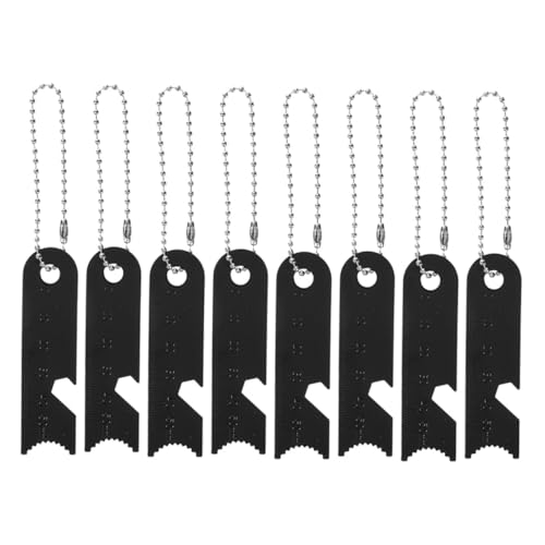 Yardwe Raspadores De Pedernal para Exteriores, Raspadores De Pedernal Portátiles, Reglas Multifunción, Suministros para Acampar, 8 Uds.