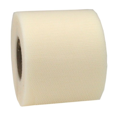 PRÄSENT VERONA Nastro tulle color crema, rocchetto...