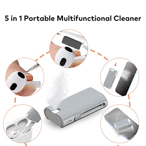 5-In-1 Electronic Cleaner Kit- Portable Cleaning Kit For Airpods/Earbuds/Phone/Camera/Watch/Laptop,With Cleaning Pen And Spray Bottle,Multifunctional Cleaning Tool #TOP2