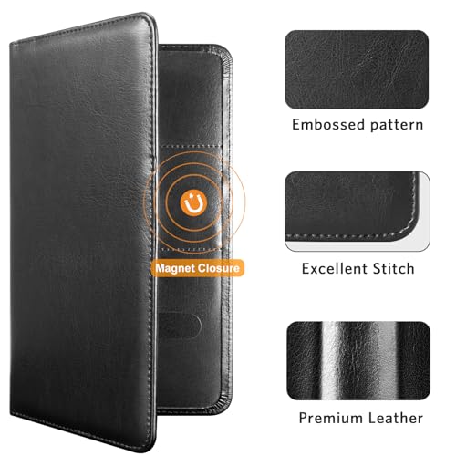 CoBak Car Registration and Insurance Holder - Vehicle Glove Box Car Organizer,Auto Truck Comparment Accessories Case with Magnetic Closure for Driver License,Cards