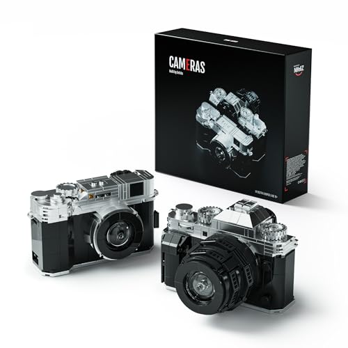 Nifeliz CAMERAS Building Set for Adults 2 Collectible Camera Models to Build and Display Creative Gift for Photographers (816PCS NF10277A)