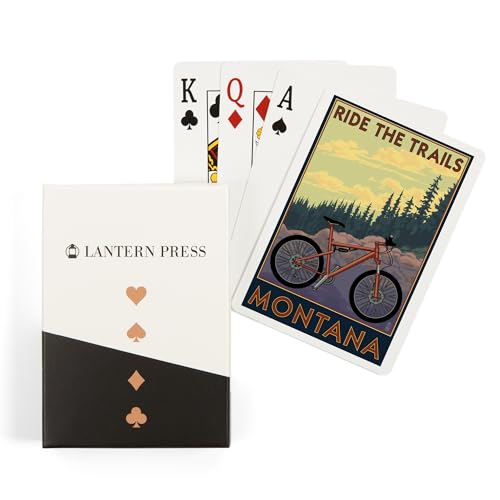 Lantern Press Montana Ride The Trails 52 cartas póker