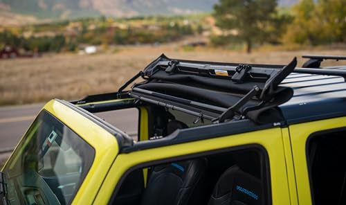 Image of Bestop Sunrider for Hardtop Black Twill 5245417 for Jeep JL & JT 2018-2027