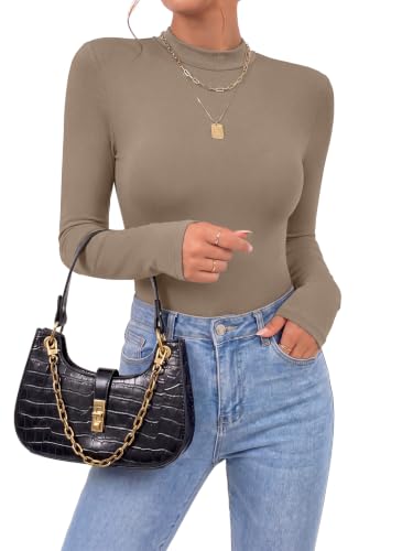 Image of OPOIPIN Women's Long Sleeve Basic Bodysuit