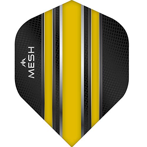 MISSION DARTS ミッションダーツ Mesh Dart Flights スタンダード イエロー ダーツ フライト