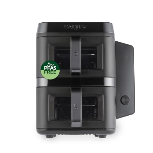 Salter VERTICOOK Air Fryer 9L Vertical Double Drawer With Viewing Window