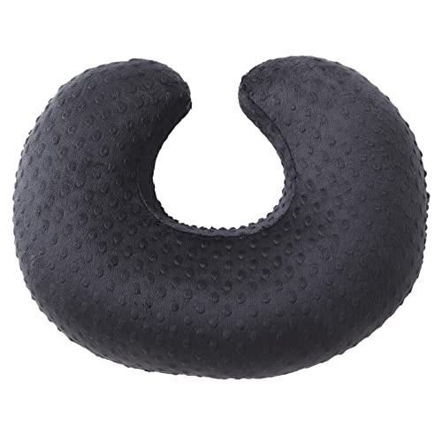 Image of Nursing Pillow and Positioner Breastfeeding and Bottle Feeding | Propping Baby, Tummy Time, Sitting Support for Baby Boy and Baby Girl, with Removable Dots Cover (Black)
