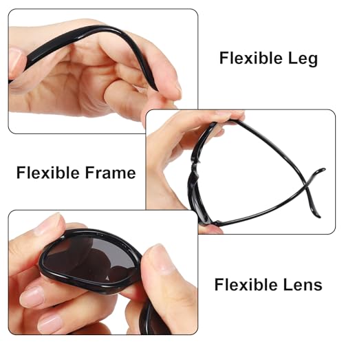 Firtink 3 Pair Boy Sunglasses Kids Sunglasses Boys Baby Sunglasses Retro Eye Glasses For Kids Beach,School,Shopping,Party,Travel - Image 4