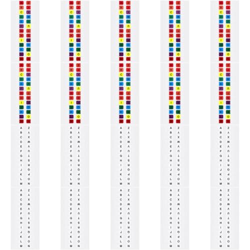 Pestañas de índice adhesivas impermeables POPETPOP para organizar cuadernos con 30 hojas
