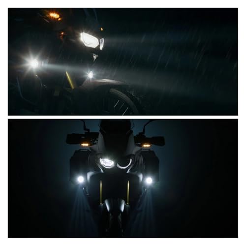 Faros de carretera moto antiniebla LED con luz auxiliar de conducción 3