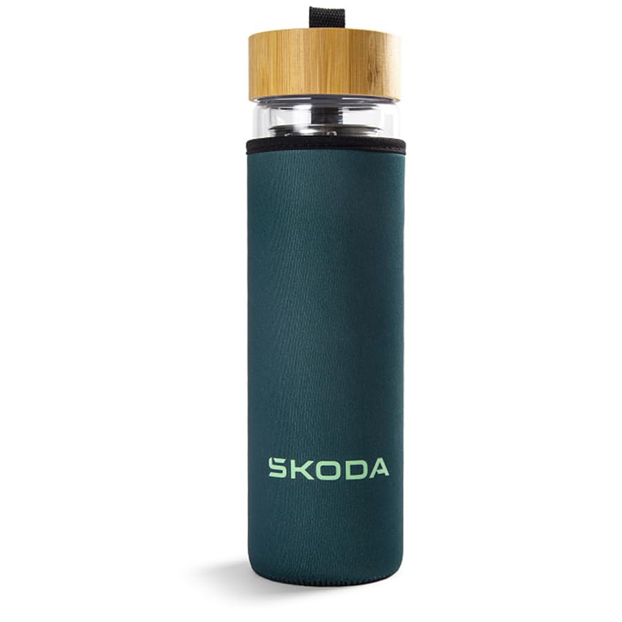 Bouteille en verre Skoda 6U0050309A avec infuseur à thé nomade