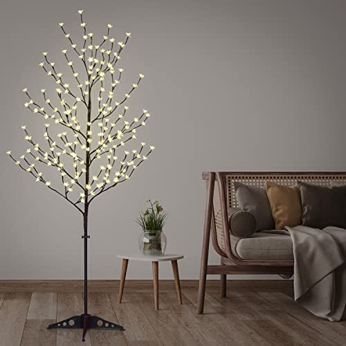 Lightshare 6.5 Feet 208L Led Lighted Cherry Blossom Tree, Warm White, Decorate Home Garden, Spring, Summer, Wedding, Birthday, Christmas Holiday, Party, For Indoor And Outdoor Use #TOP3