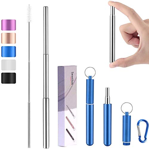 Sweethos Cannucce Telescopiche Riutilizzabili in