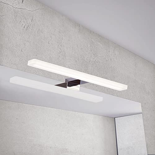 DILUMEN Lámpara de Espejo de Baño LED, 5W 600lm 30cm, Lámpara de Espejo de Baño Montada en Pared, Blanco Natural 4000K, Iluminación de Gabinete de Espejo 230V IP44(30cm-4000K)