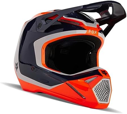 Fox Racing V1 Motocross Helmet, Nitro FLO Orange, Medium