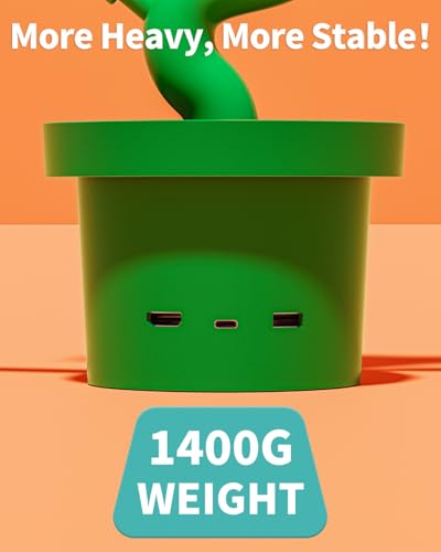 Image of Switch 2 TV Dock for Nintendo Switch2 /1 /OLED Docking Station with Cooling Fan, Chargering Dock for Switch 2 /1 Joypads, Piranha Dock Duo with 4K 60Hz HD /USB 2.0 /USB-C Ports, Cute Gaming Gift