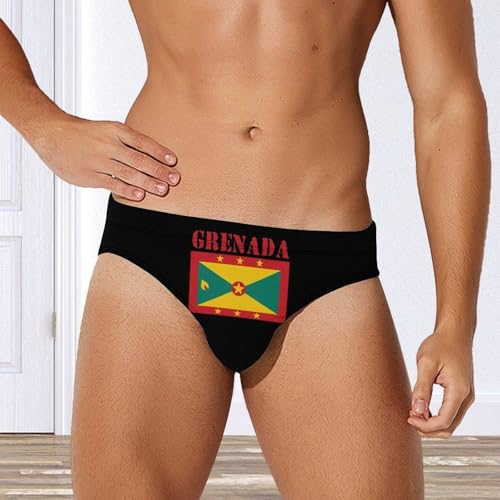 Grenada Flag Men's Swim Brief Sexy Bikini Swimwear Swimsuit Trunks Bathing Suits4