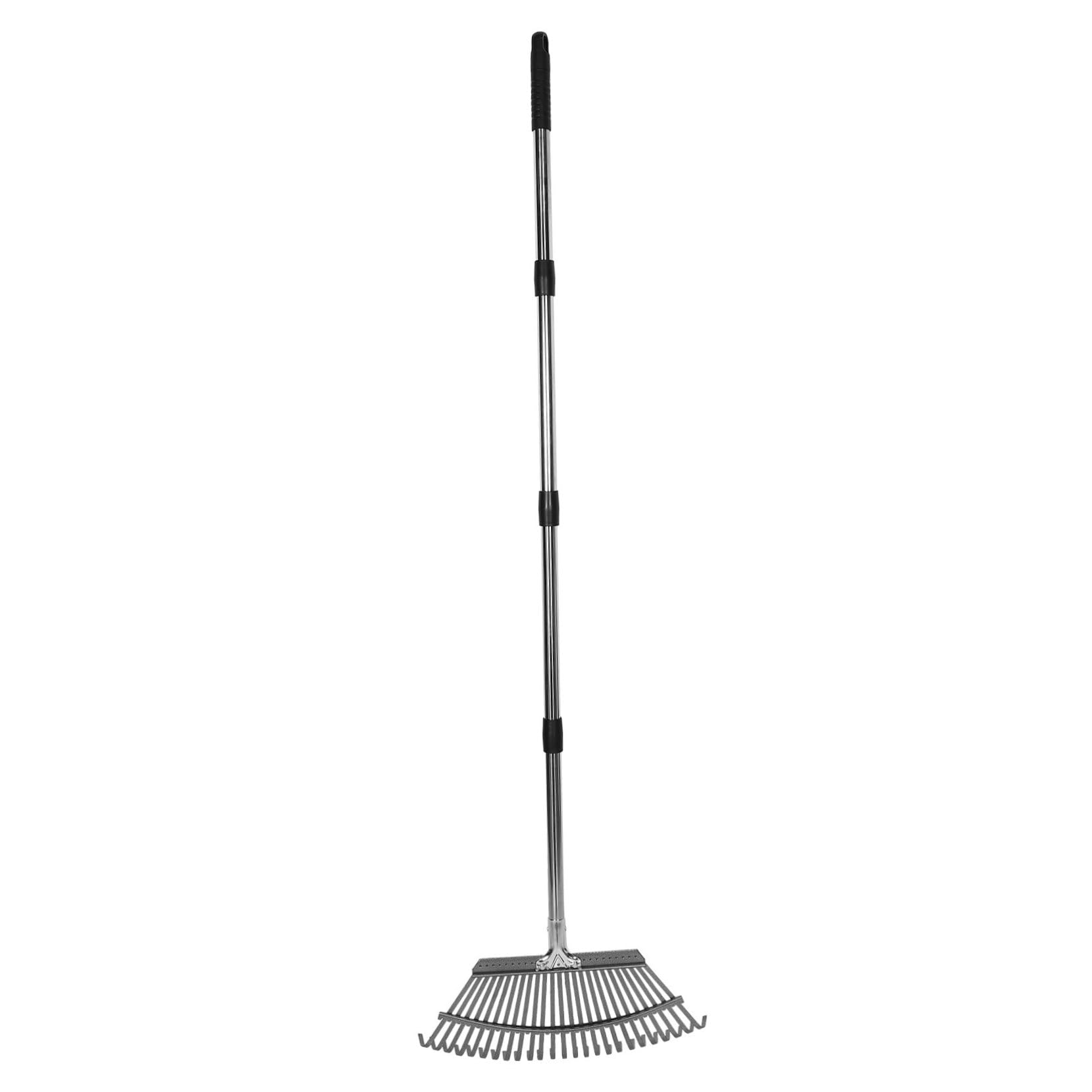 UPKOCH Rastrillo De Jardín De Metal Pequeño y Resistente con Mango De Acero para Césped Jardinería y Rastrillo para Limpieza De Jardín