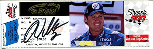 Bristol Motor Speedway - NASCAR Ticket Stub 8/25/2001-Rusty Wallace signed-NM