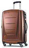 Samsonite Winfield 2 Hardside Expandable Luggage with Spinner Wheels, Rose Gold, Checked-Medium 24-Inch