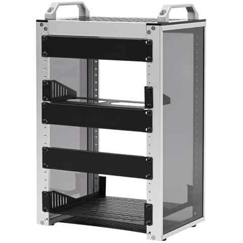 GeeekPi 8U Server Cabinet, 10 inch Server Rack for Network, Servers, Audio, and Video Equipment, DeskPi RackMate T1 Rackmount Cover