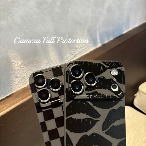 Jusnfu for iPhone 17 Pro Max Case 6.9 Inch 2025, Aesthetic Lips Goth Phone Case for Women Girls Men, Silicone Protective Phone Cover for iPhone 17 Pro Max, Black Lips by Jusnfu - Used condition - Image 2