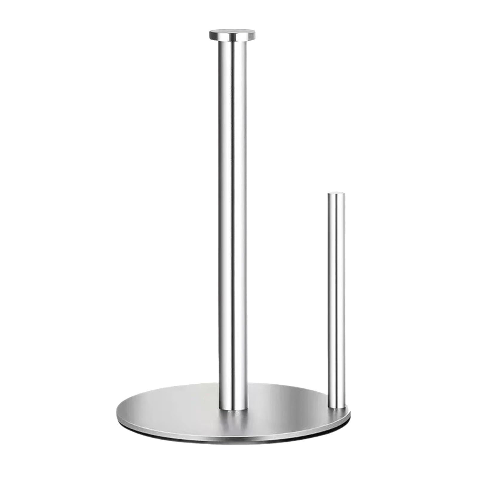 Glifora Countertop Paper Towel Holder, Stainless Steel - Tissue Roll Holder, Anti-Slip Freestanding Paper Towel Dispenser for Kitchen and Bathroom