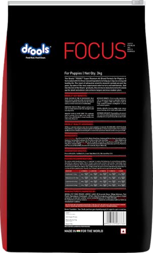 Image of Drools Focus Puppy Super Premium Dog Food, 3kg