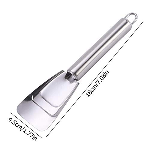 Pá de gelo de aço inoxidável WinnerEco, pacote com 4 colheres de gelo para cubos de gelo, colheres d