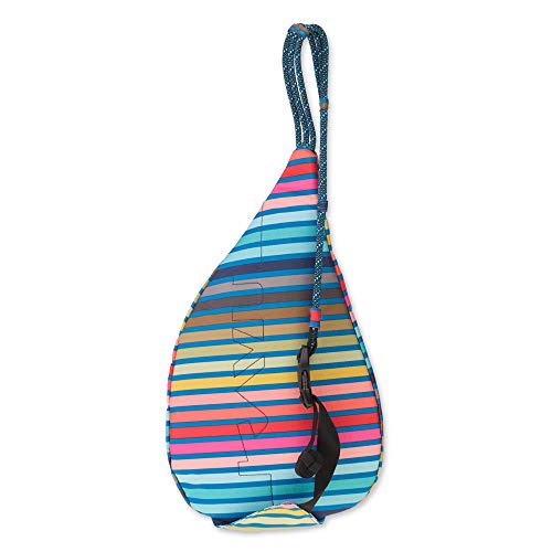 Kavu Mini Rope Sling Bag Polyester Crossbody Backpack - Chroma Stripe #TOP1