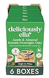 Deliciously Ella Instant Overnight Oats (6 x 360g Boxes) - Granola & Cereal - Gluten Free & Vegan - Natural Ingredients (6 x 360g, Apple & Almond Instant Overnight Oats)