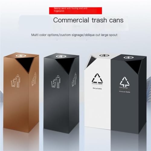 ASumPio Abfalleimer Edelstahl Hotel Mülleimer Einkaufszentrum Büro Lobby Bürogebäude Aufzug Eingang Vertikale Aschenbecher Mülleimer,C-L – Bild 5