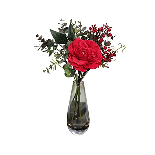 Bouquet de roses artificielles en pot décoratif pour la maison