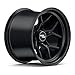RockTrix RT105 15 inch Wheel Compatible with Jeep Wrangler YJ TJ 5x4.5 5x114.3 Bolt Pattern 15x10 (-44mm Offset, 3.75in Backspace) 71.5mm Bore Black, Also fits Cherokee XJ Grand Cherokee ZJ