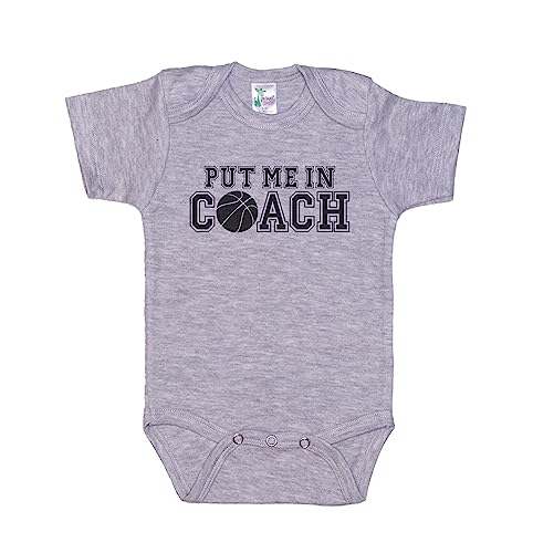 Ebenezer Fire Baby Basketball Outfit/Put Me In Coach/B-ball Bodysuit/Unisex Newborn Onesie
