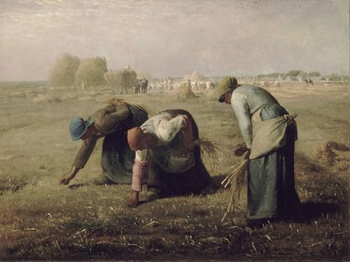 Tableau Glaneuses de Jean François Millet : éliminez les murs vides avec cette toile 60x90cm