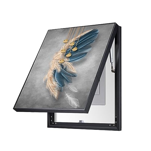 SJASD Caja de medidor Vertical Pintura Decorativa, Cuadros de ocultación de Paneles eléctricos, contadores de contadores eléctricos, Cubierta de decoración para Colgar en la Pared