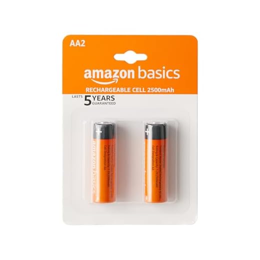 Amazon Basics AA Rechargeable Batteries | 2500 mAh with 1.2 V Power| Ni-MH Batteries | Ultra High Power | for Mid to High Drain Devices (Pack of 2)