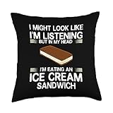 Ice Cream Sandwich Gift Cookie Recipe Throw Pillow