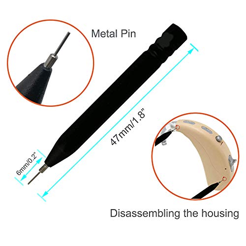 8 Pieces Hearing aid Amplifier Cleaning Tools, Earbuds/Headphones Cleaner Brush Kits with case