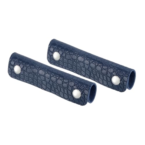 uxcell 2 Pcs Handbag Handle Wrap Covers, PU Leather Crocodile