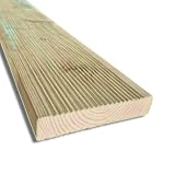SUNWOOD Pavimento Esterno in Legno di Pino Impregnato in Autoclave Classe 4, Listone Decki...