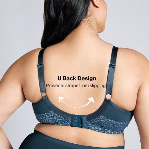NYKD (NYB101 Cotton Non Padded & Non Wired Everyday Bra for Women | M-Frame Structure for Bounce Control with Full Coverage & Super Soft Wide Straps