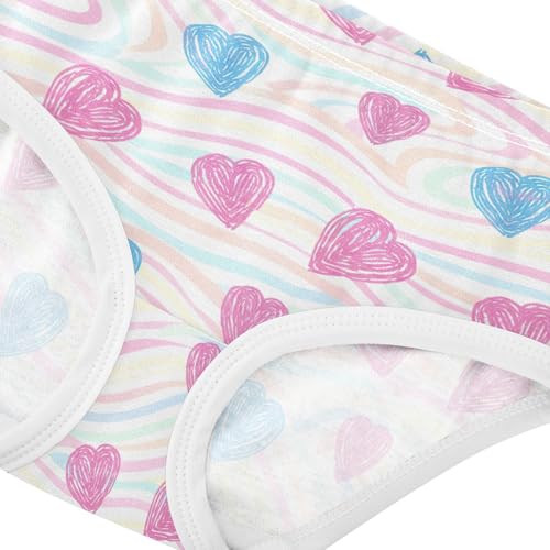 Girls Underwear Toddler 2t Cotton Little Girl Panties Animal Kids Briefs Undies Cartoon Blue Pink Hearts4