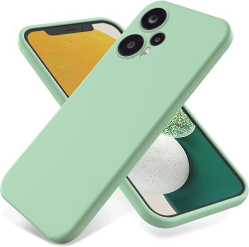 Movilear Funda Carcasa de Silicona Líquida para Xiaomi Poco F5 5G, Interior de Microfibra Antigolpes Protección Gel Ultra Suave de Goma a Prueba de Choques y Arañazos FSUA (Verde)